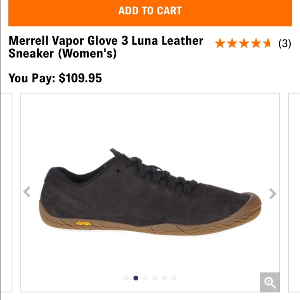 Merrill Vapor 3 Women’s Barefoot Vibram